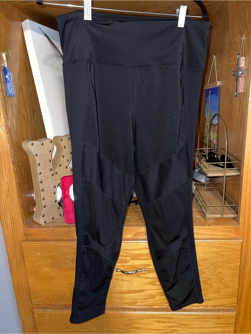 Tangerine Black High-Waist Performance Leggings